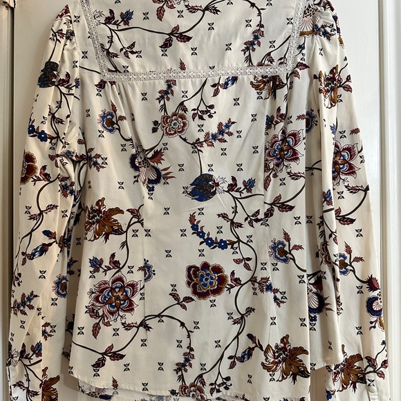 Matilda Jane - Good Hart Boho Western Style Button Down Floral Blouse - Picture 6 of 8
